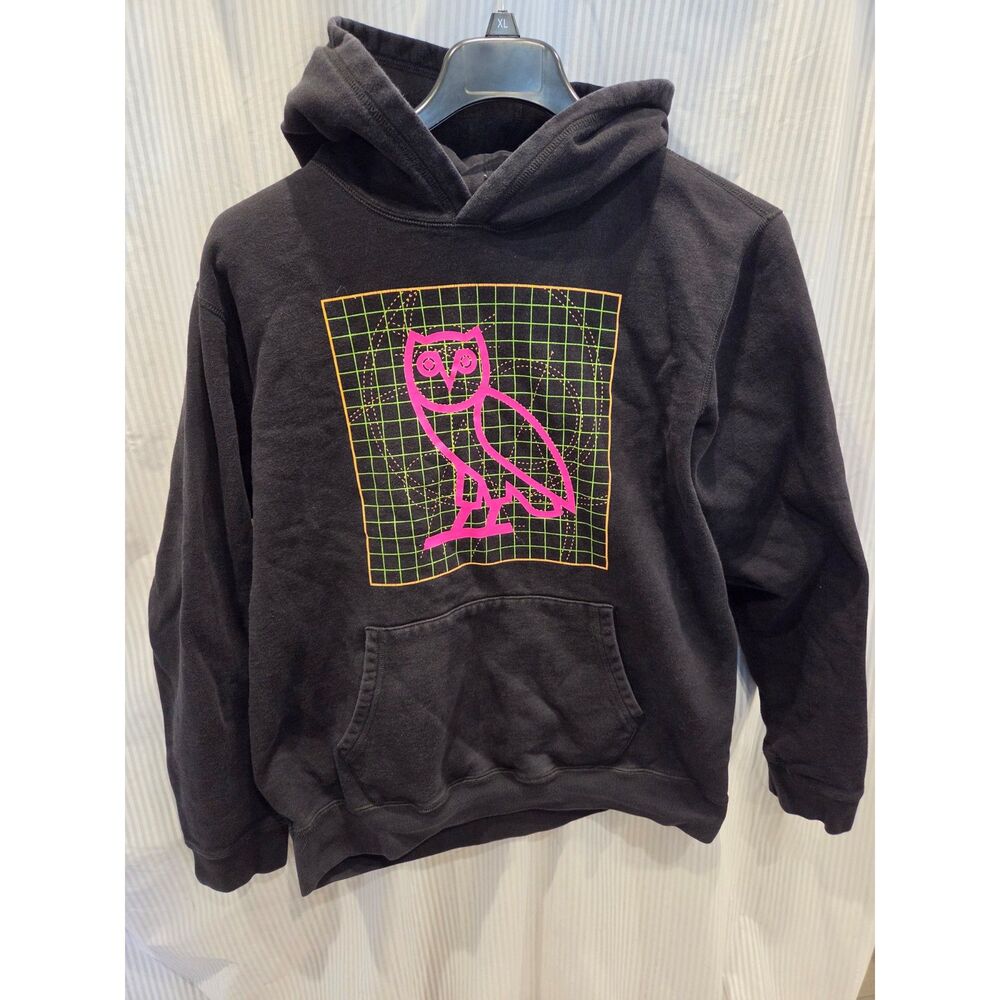 OVO Blueprint Owl Hoodie Blck Size L Drake's October's Very Own Graphic